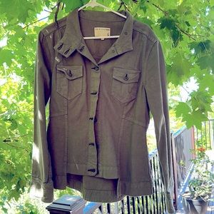 Rag & Bone / jean blazer / jacket olive color size large